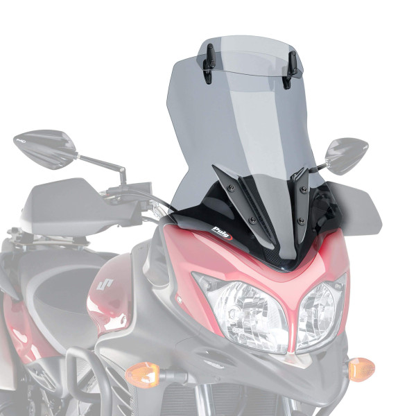 Puig Puig touring screen with visor | light smoke | suzuki v-strom 650 2012>2016